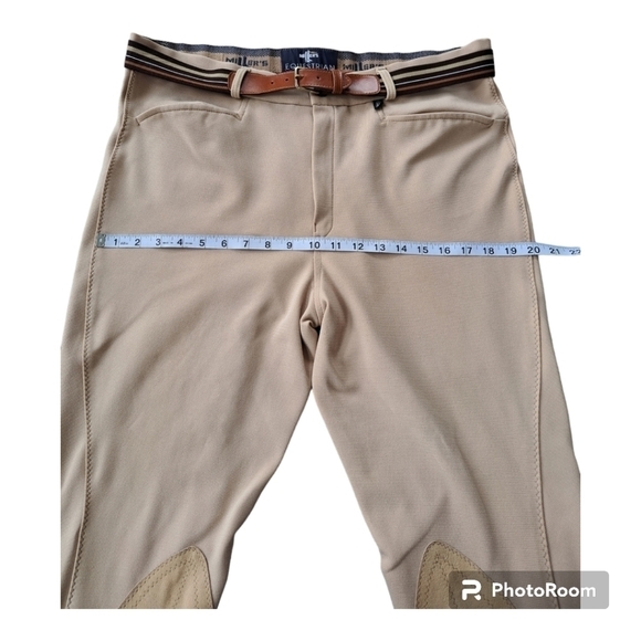 Miller's equestrian stretch pants with belt Made in USA Unisex Model Rn 33649 - Picture 13 of 16